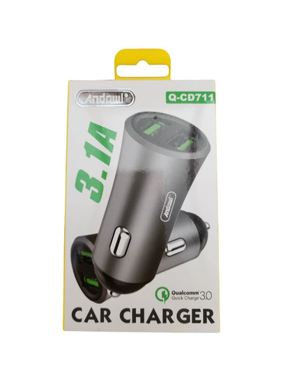 Andowl - 3.1 A Dual USB Quick Car Charger