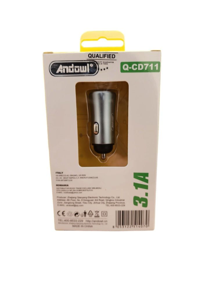 Andowl - 3.1 A Dual USB Quick Car Charger