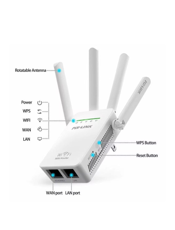 Long-Range 300Mbps WiFi Extender/Router/AP (GC) TP Link