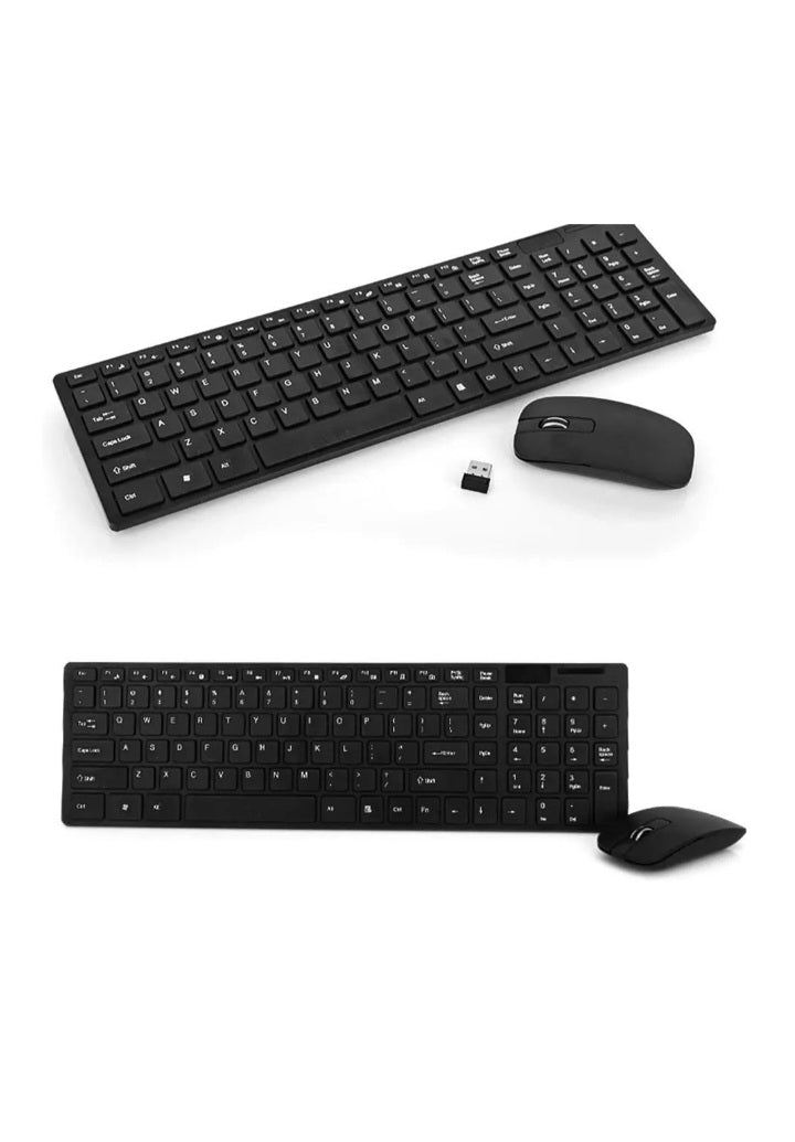 Wireless Keyboard and Mouse - Black