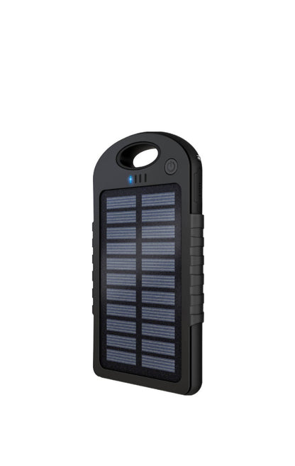 5000mAh Solar Charger Powerbank With Emergency Torch And Carabiner - AL-16