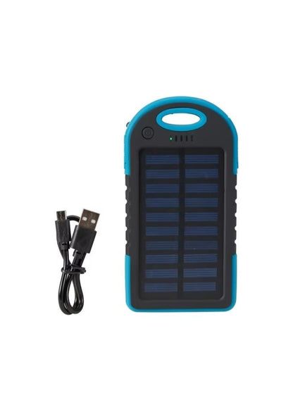 5000mAh Solar Charger Powerbank With Emergency Torch And Carabiner - AL-16