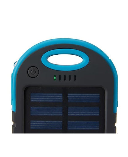 5000mAh Solar Charger Powerbank With Emergency Torch And Carabiner - AL-16