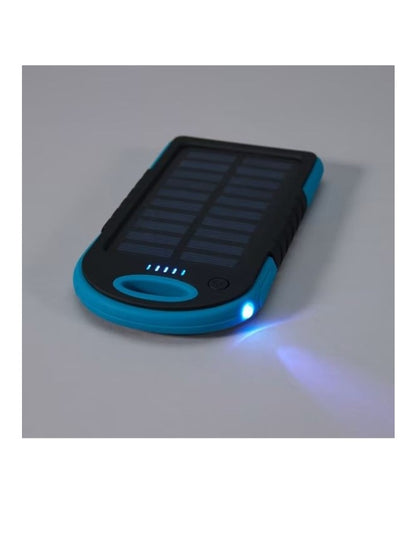 5000mAh Solar Charger Powerbank With Emergency Torch And Carabiner - AL-16