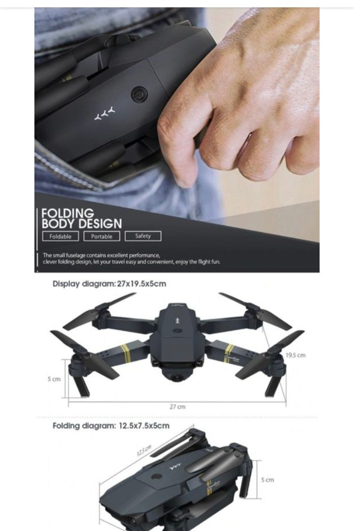 4K Super Drone Foldable Rechargeable Drone