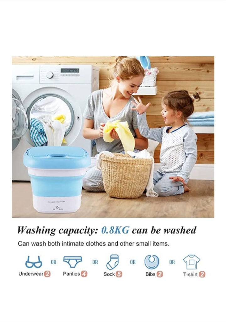 Portable Foldable Mini Folding Washing Machine