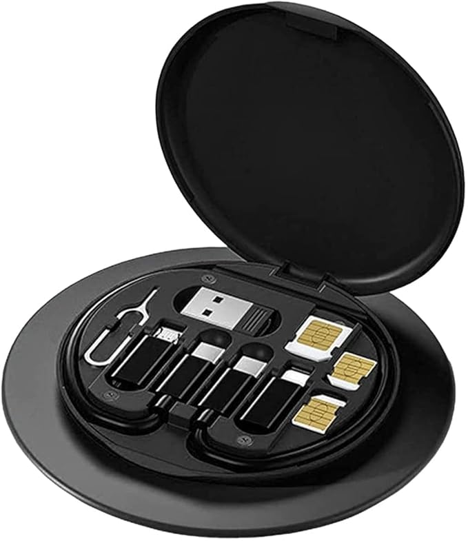 9-in-1 Travel Tech Kit: Fast Charge & Organize